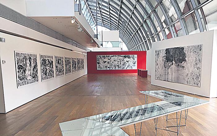 Vista parcial de la muestra de Stupía en la Colección Fortabat.