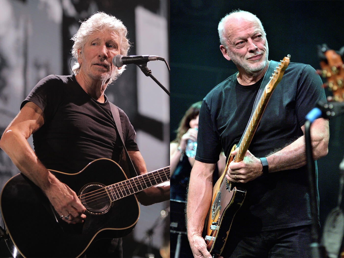 Roger Waters y David Gilmour.