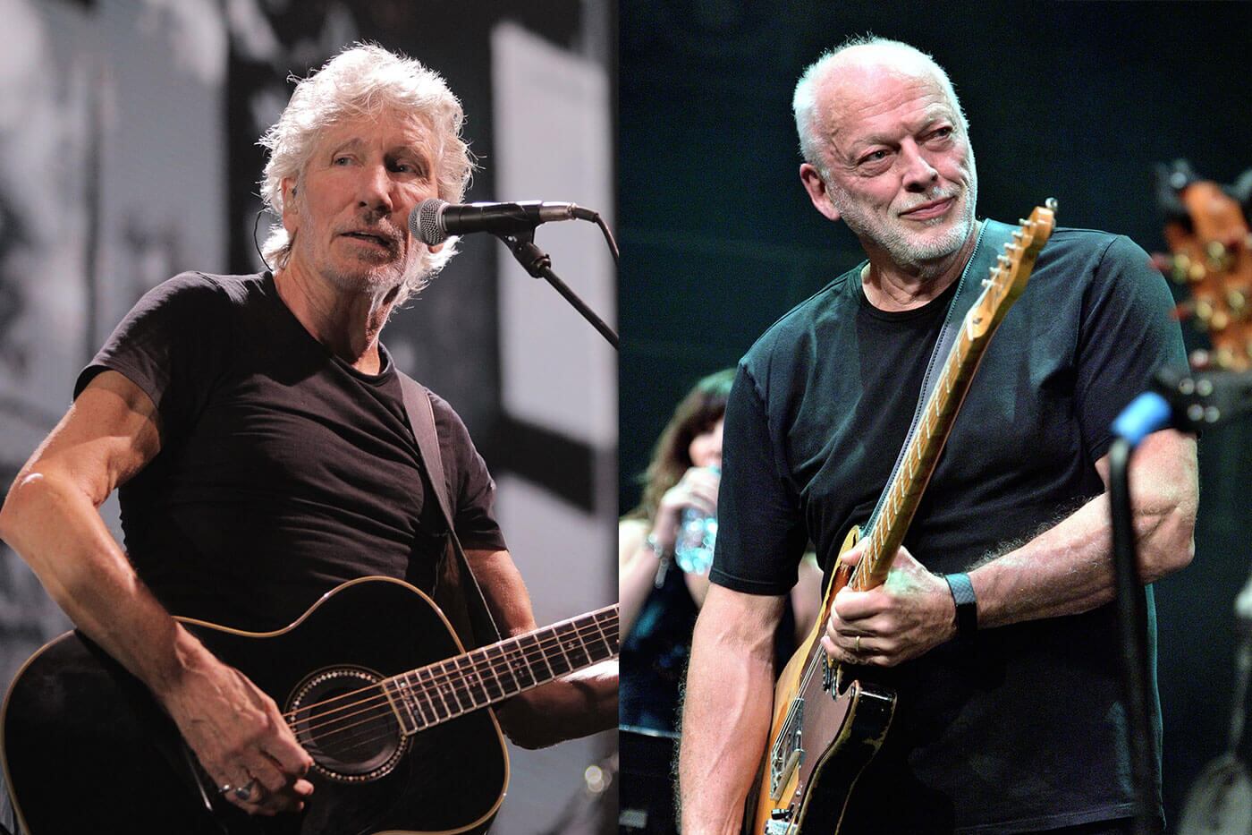 Roger Waters y David Gilmour.