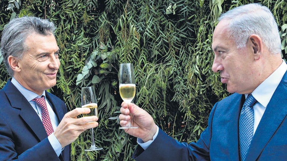 El presidente Mauricio Macri y el primer ministro de Israel, Benjamin Netanyahu, celebraron sus coincidencias.