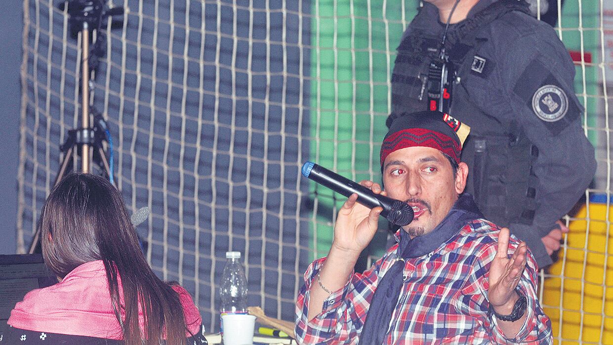 Facundo Jones Huala, lonko de la comunidad mapuche en Resistencia de Cushamen.