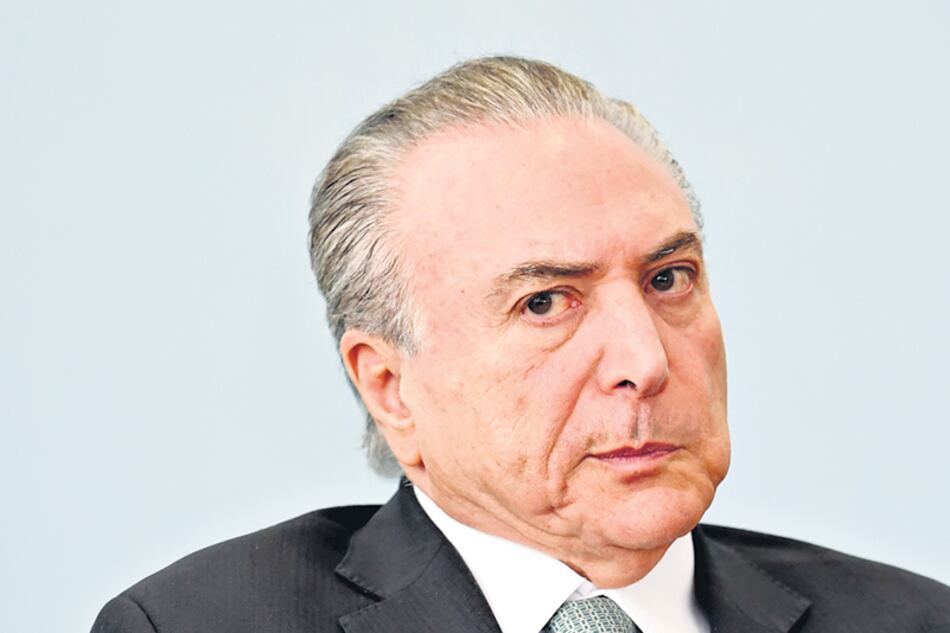 Temer es acusado de corrupción en pleno ejercicio de su mandato.
