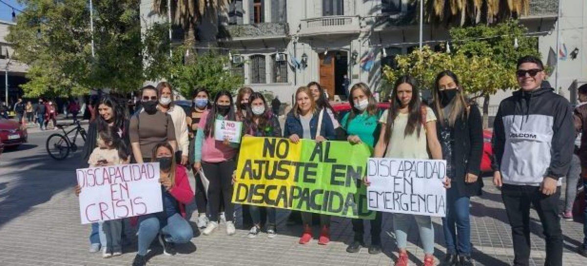 Prestadores realizaron una nueva marcha en el centro de la ciudad.