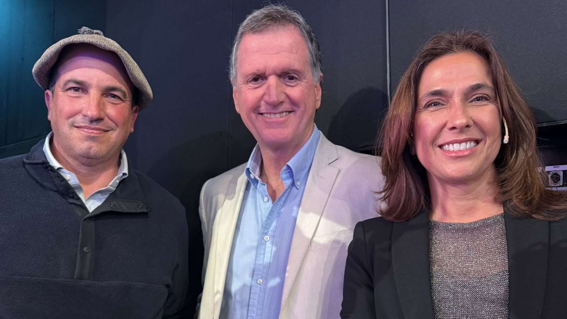 Pedro Vigneau, Félix Lonigro y María Eugenia Talerico. 