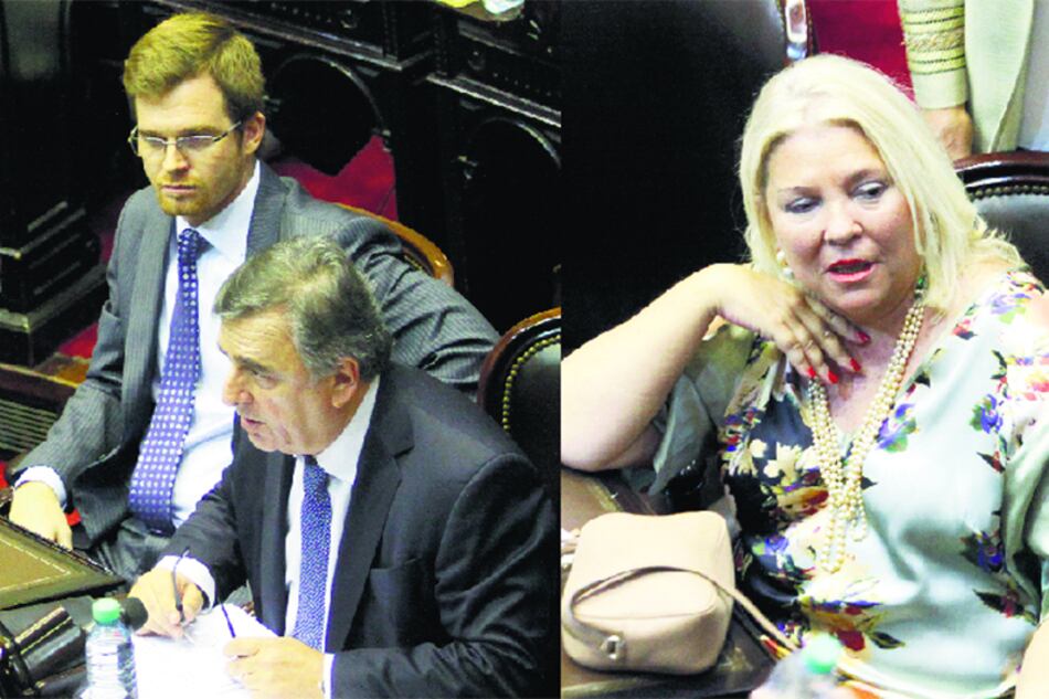 Elisa Carrió dejó de lado los cuestionamientos y se alineó con Mario Negri y Nicolás Massot.