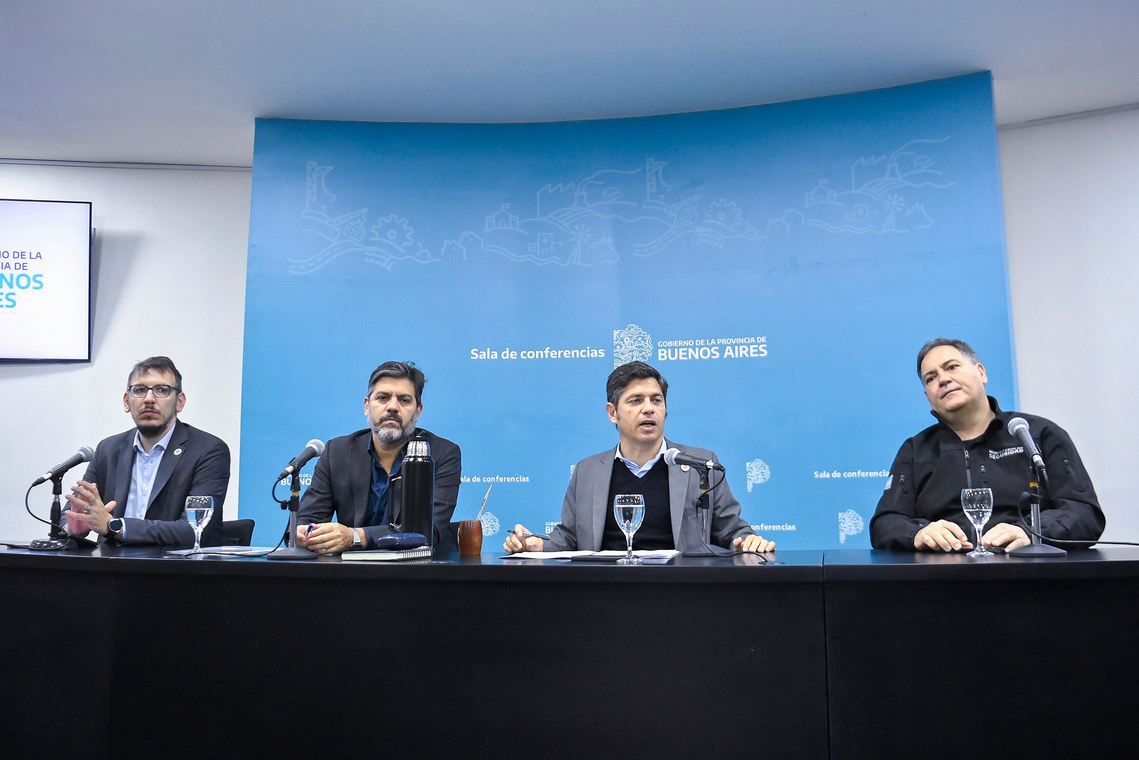 Kicillof se hizo presente en la conferencia de prensa semanas de este lunes.