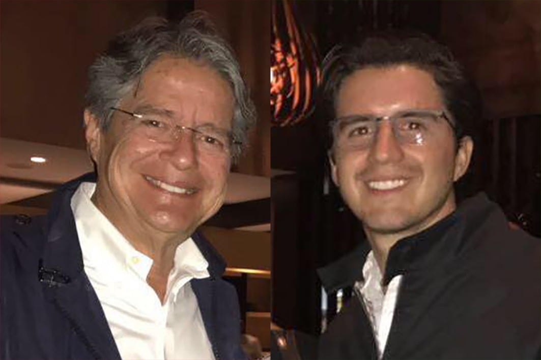 Guilermo Lasso y su hijo Juan Emilio Lasso Alcívar