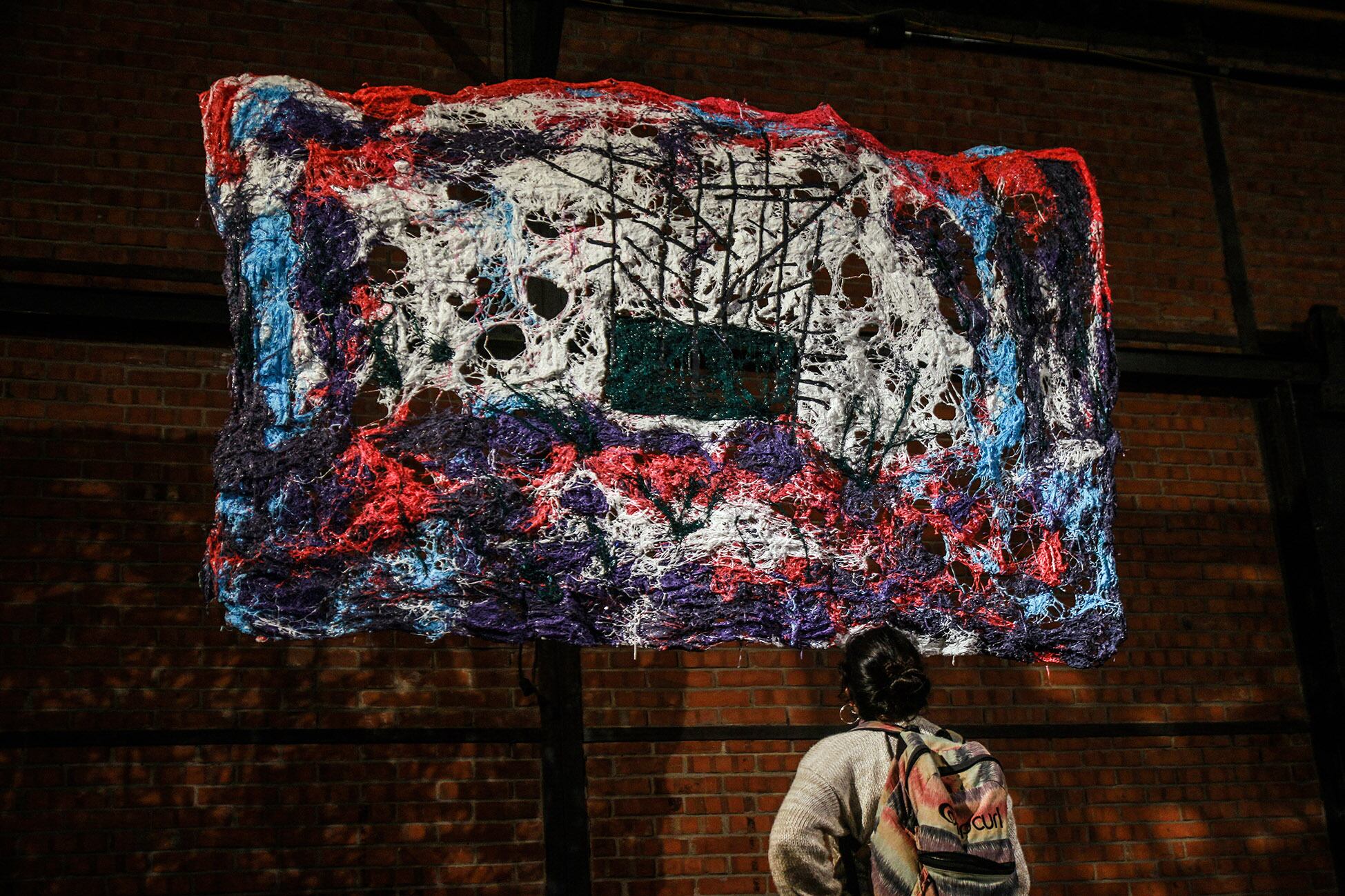 Donde vive el tío Sam (2018). Pintura en poliuretano quemado