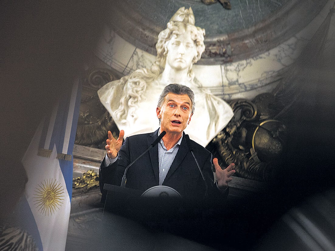 El presidente Mauricio Macri dio su visión sobre el Poder Judicial en una charla en la Bolsa de Comercio.