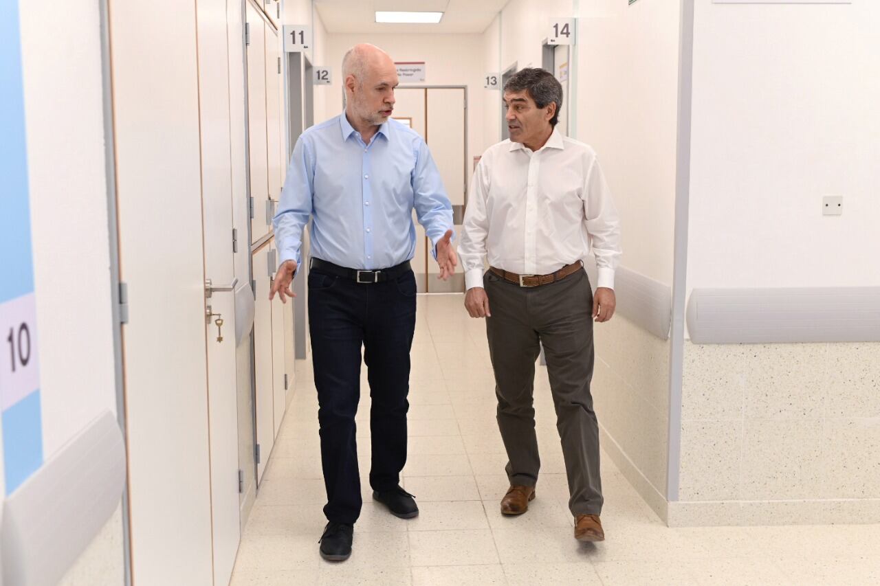 Horacio Rodríguez Larreta junto a su favorito para gobernar CABA, Fernán Quirós.