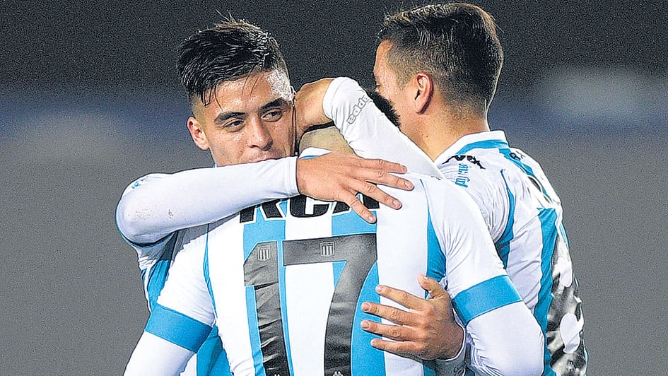 Racing festejó anoche una clara victoria en Avellaneda.