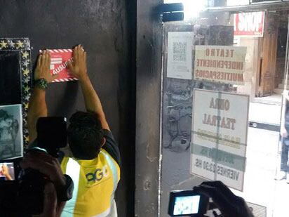 Las salas clausuradas fueron seis.