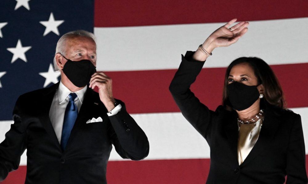 La fórmula demócrata triunfante: Joe Biden y Kamala Harris.