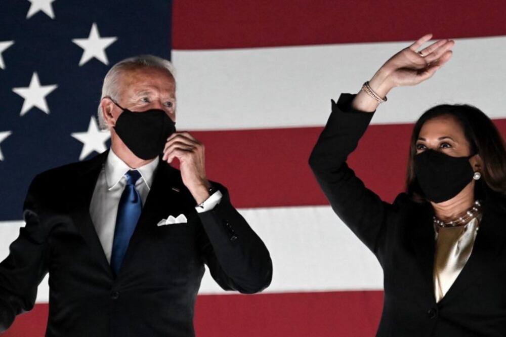 La fórmula demócrata triunfante: Joe Biden y Kamala Harris.