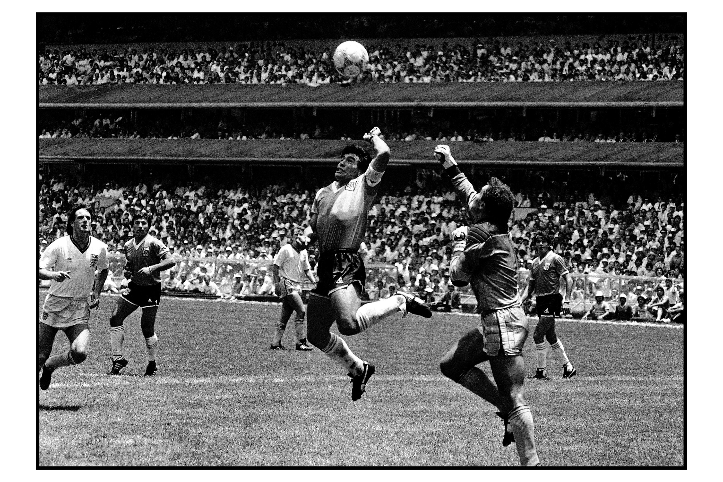 La mano de Dios, frente a Inglaterra en México '86.