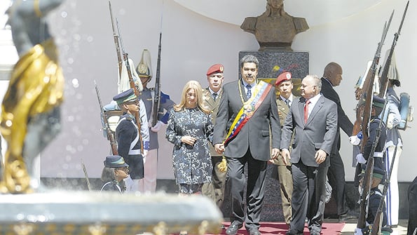 Maduro dio un discurso frente a la Asamblea Nacional Constituyente.