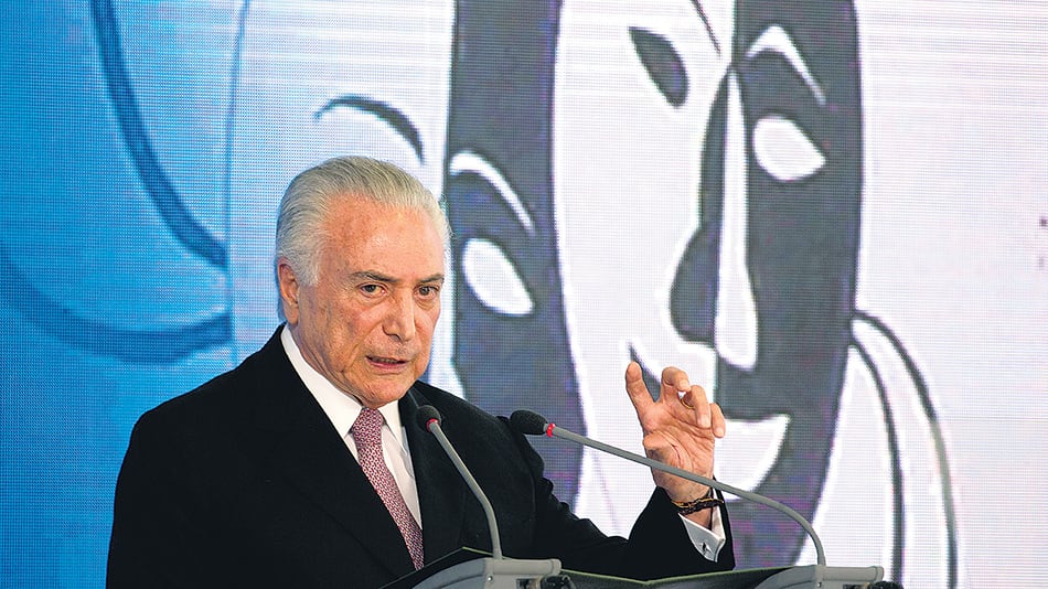 Temer pretende presentarse a la reelección, pero sólo un 1% de los brasileños votaría por él.