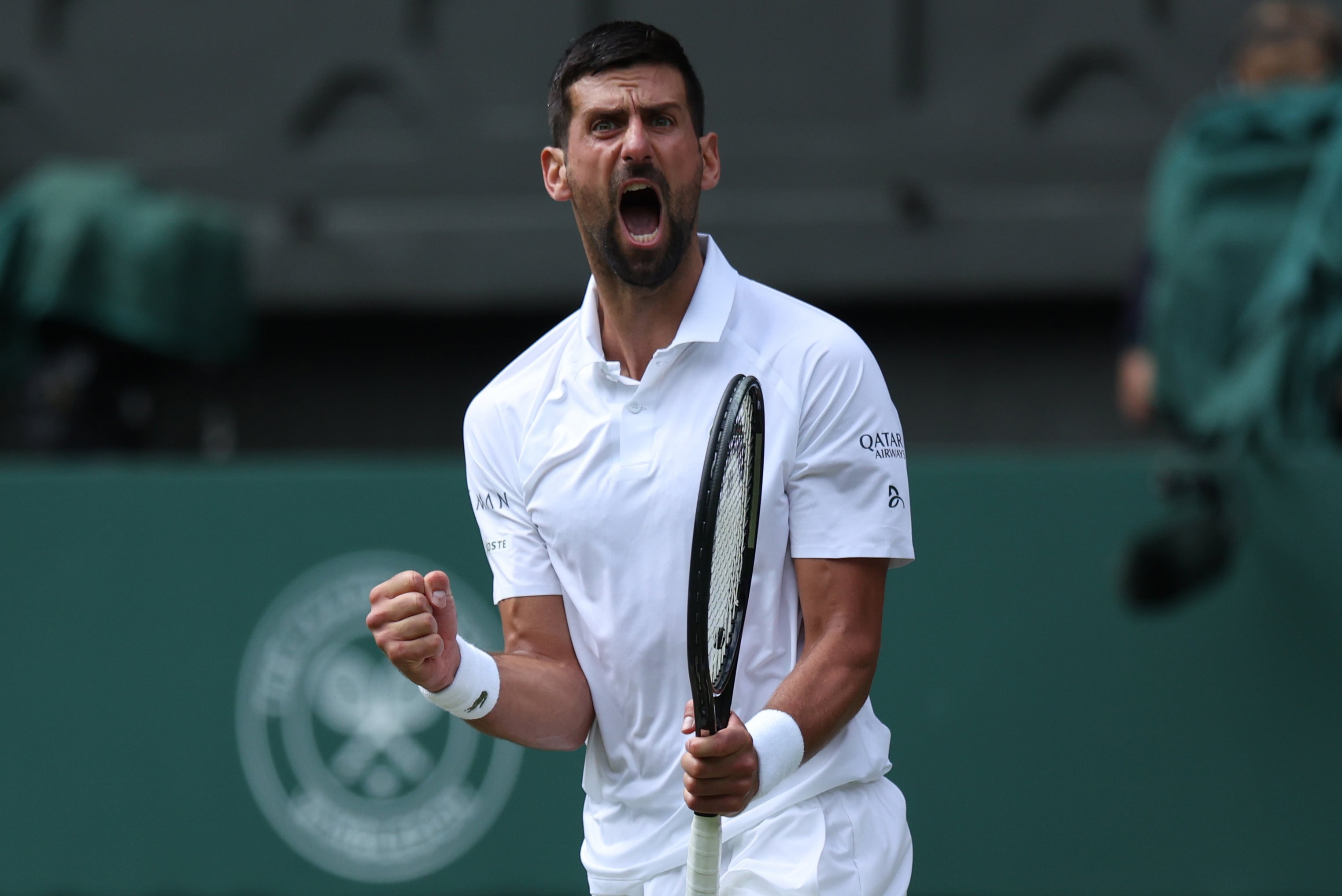 Djokovic celebró un gran triunfo ante De Miñaur