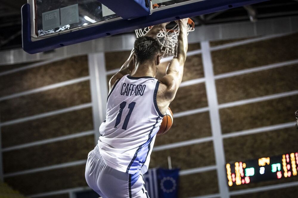 Francisco Cáffaro, una de las máximas esperanzas del básquetbol argentino.