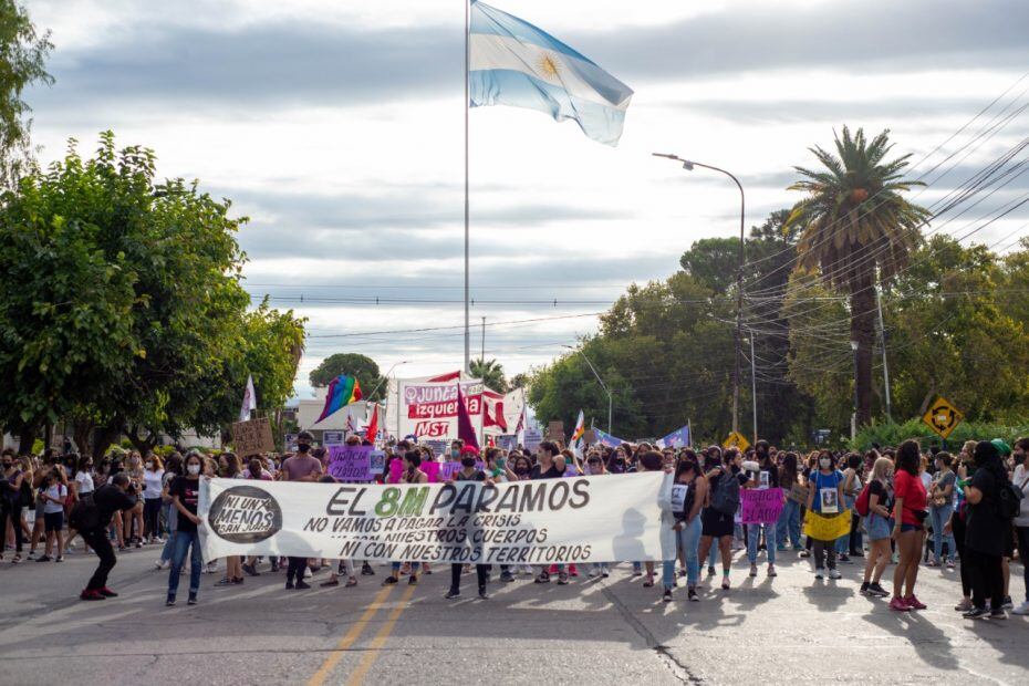Una imagen del último 8M en la capital sanjuanina.