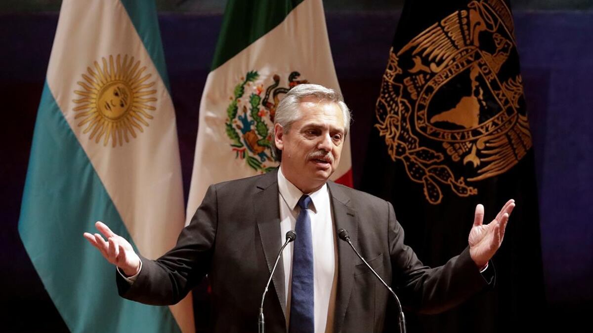 El presidente electo Alberto Fernández en la UNAM.