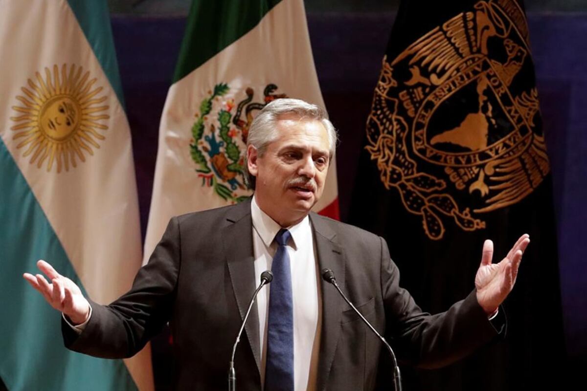 El presidente electo Alberto Fernández en la UNAM.