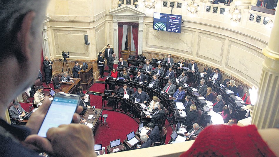 Los presidentes de bloque del Senado se reunieron ayer en la Comisión de Labor Parlamentaria.