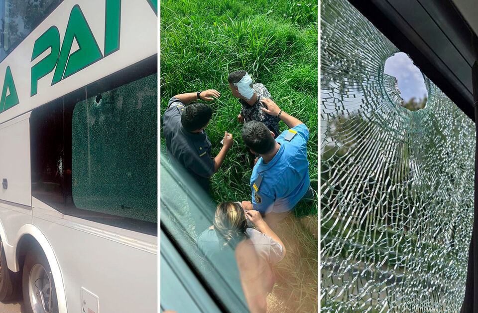 Como consecuencia del ataque hubo tres agentes con heridas leves.