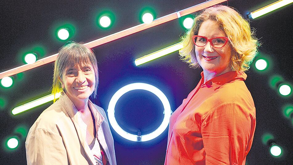 Fiorillo y Llinás, la directora y una de las protagonistas de la obra estrenada en el Multitabarís.