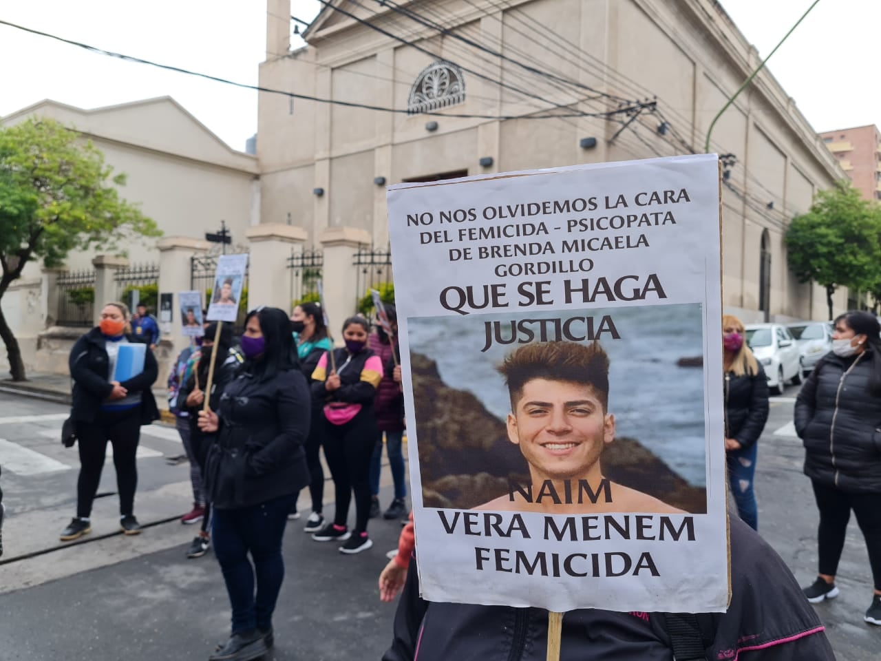 Manifestación durante el juicio