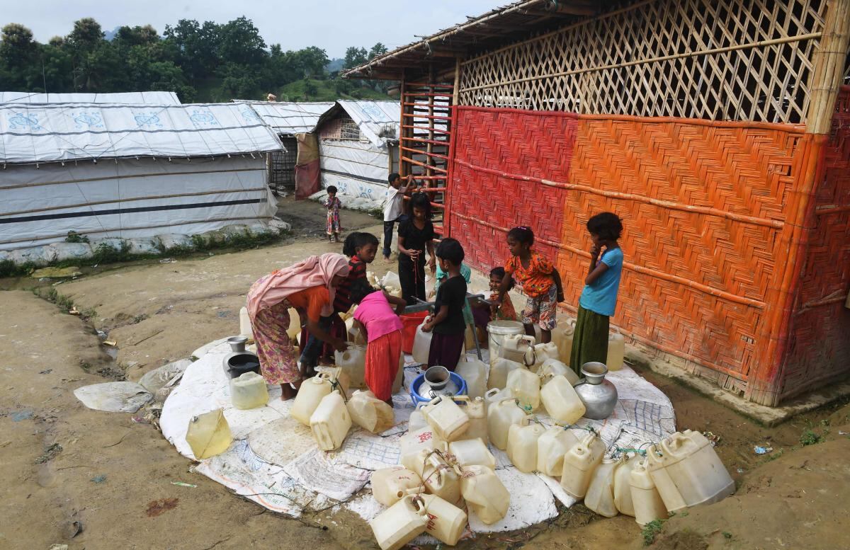 Campo de refugiados de la comunidad Rohingya, en Bangladesh.