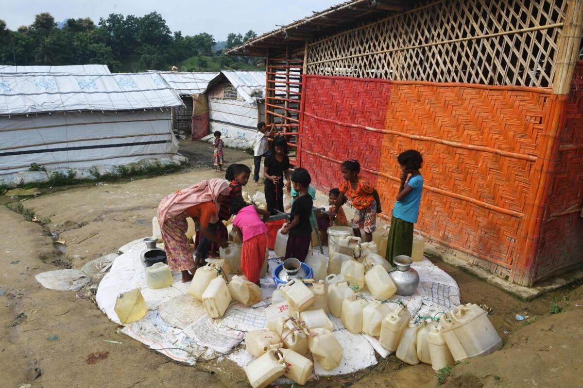 Campo de refugiados de la comunidad Rohingya, en Bangladesh.