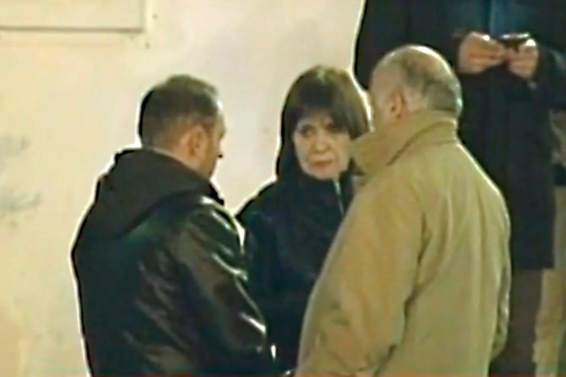 D’Alessio, de campera negra, y Bullrich, juntos luego del operativo de Seguridad en el que detuvieron a Mallo.