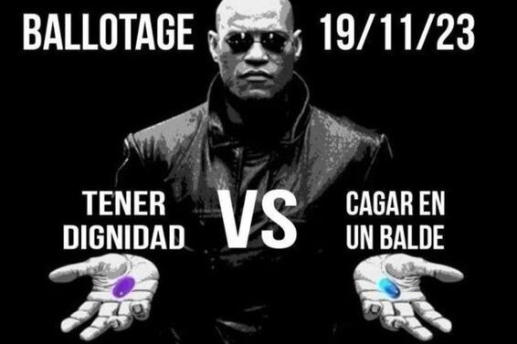 La polémica imagen sacada de "Matrix".