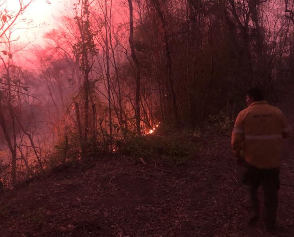 Fuego en el municipio de Urundel.