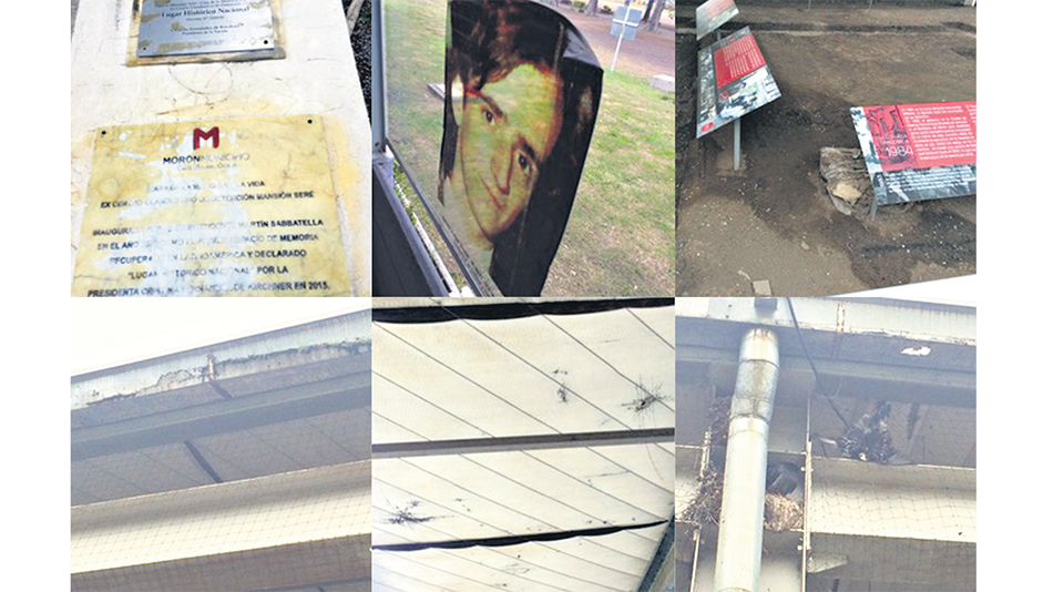 Imágenes del progresivo deterioro que viene sufriendo el edificio de Mansión Seré en la gestión del macrista Tagliaferro en Morón.