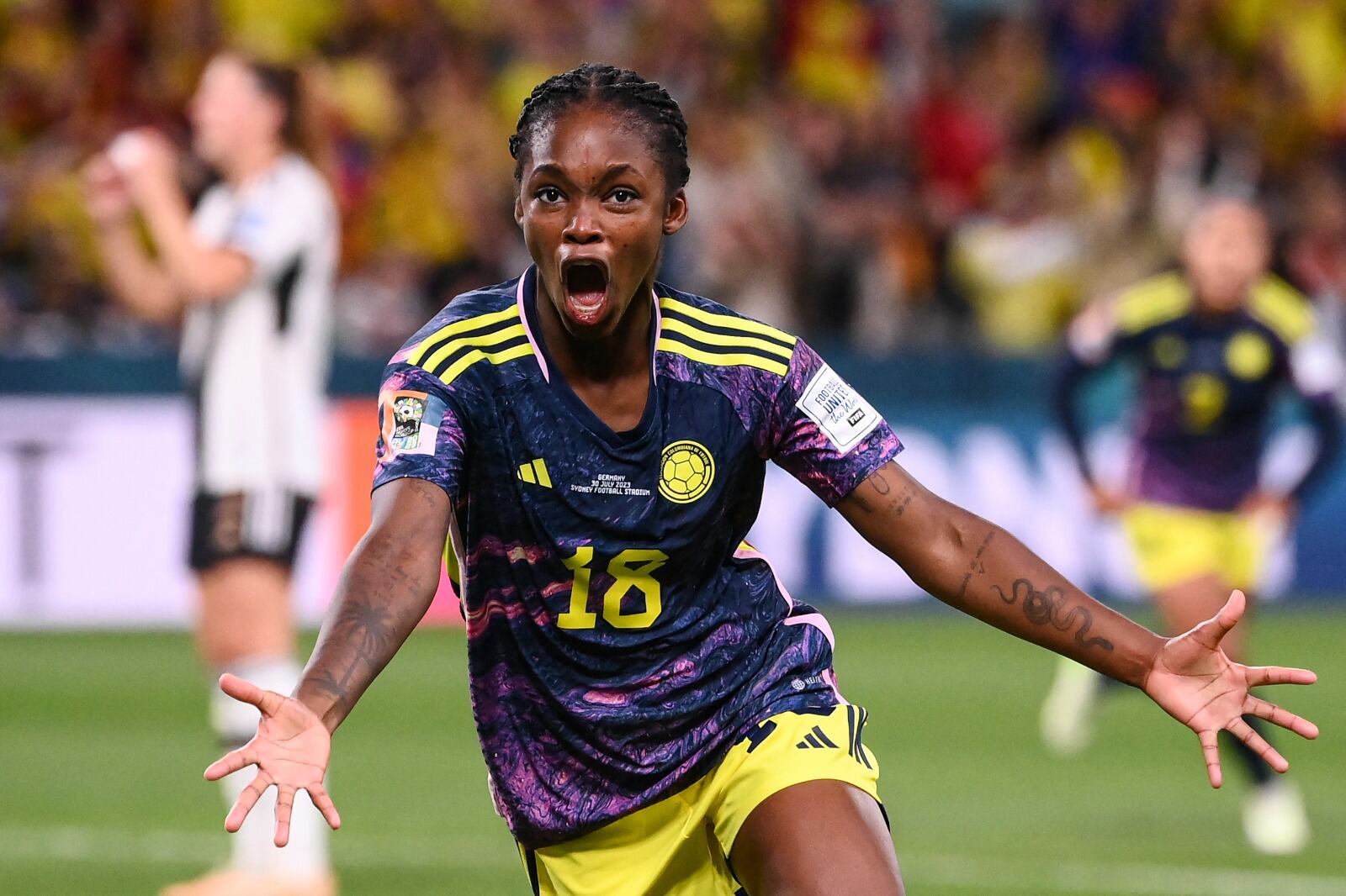 Linda Caicedo metió un gol de antología en el triunfo de Colombia sobre Alemania