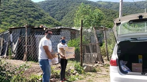 Algunas donaciones que llegaron al comedor en estos días
