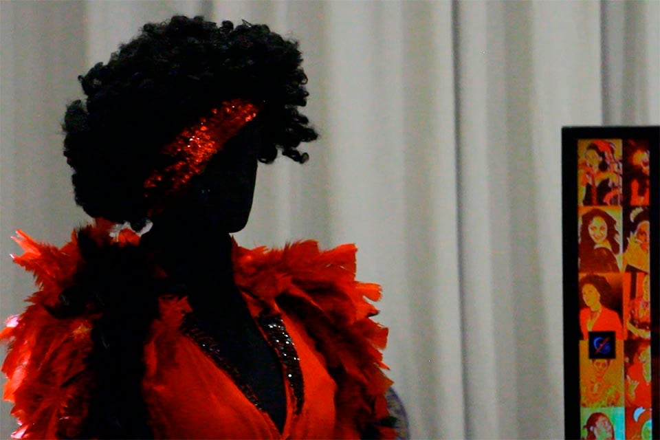 El vestuario de Nina Morante y varios personajes de Andrea Fiorino en la pantalla.