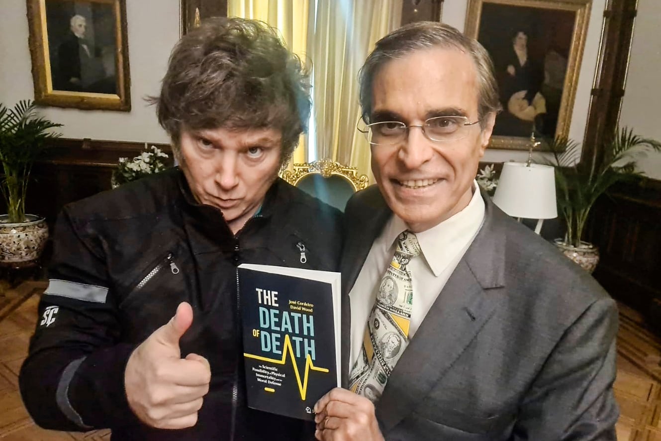 Javier Milei y el profeta inmortalista José Luis Cordeiro