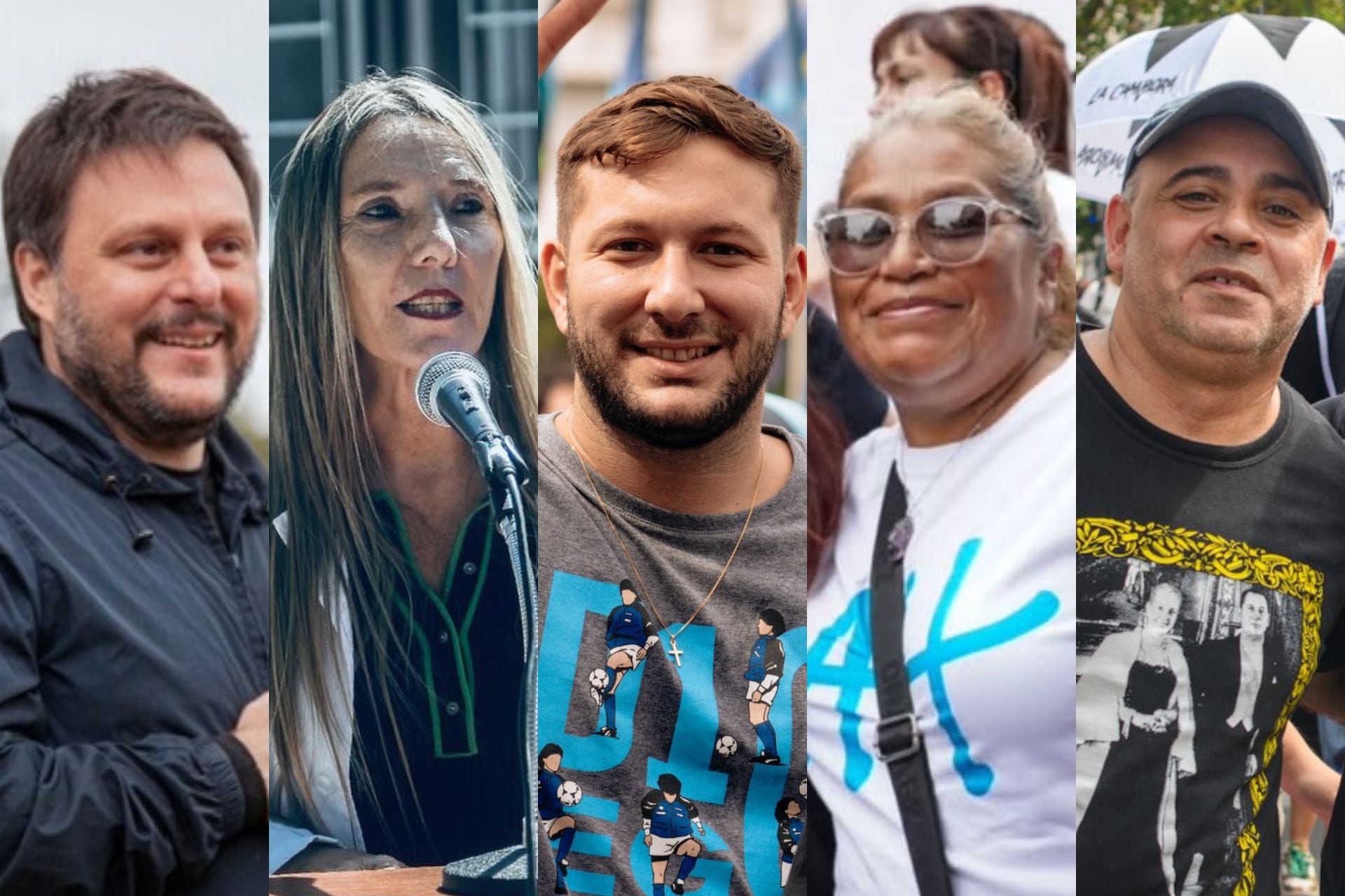 Leandro Santoro, Claudia Negri, Federico Mochi, Mariana González y Alejandro "Pitu" Salvatierra