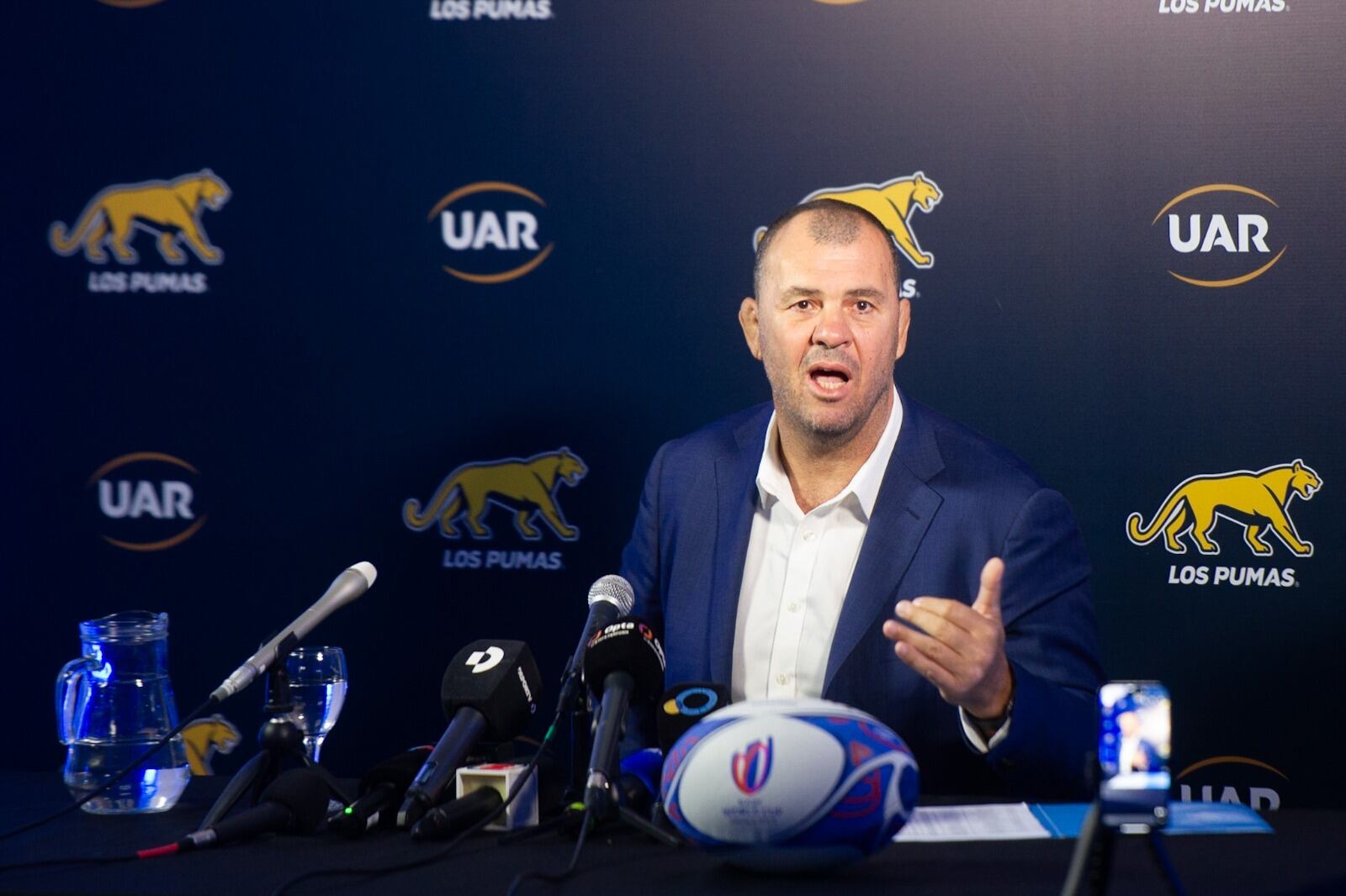 El australiano Michael Cheika, entrenador de Los Pumas