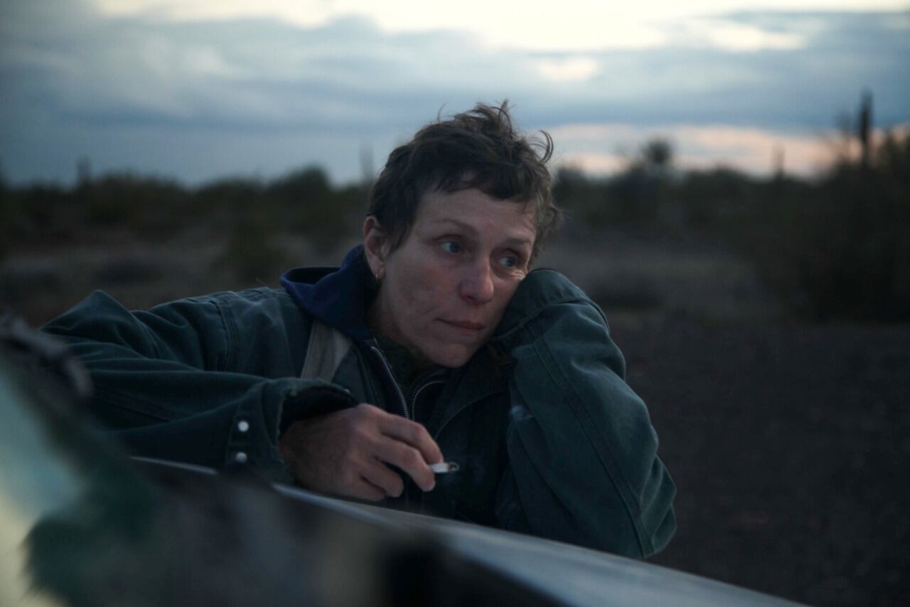 Frances Mc Dormand en Nomadland.
