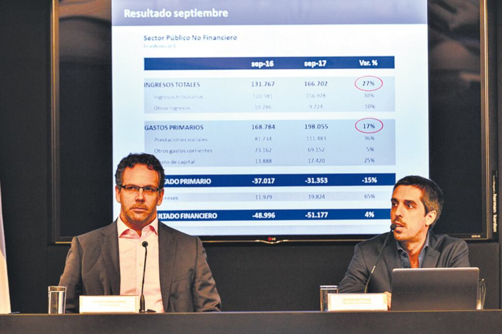 Rodrigo Pena, secretario de Hacienda. “Se sobrecumplió la meta en el tercer trimestre.”