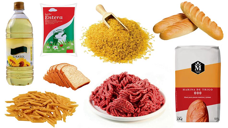 Una botella de aceite que valía 23 pesos hoy cuesta 98. El kg de harina pasó de 7,15 pesos a 29,70.