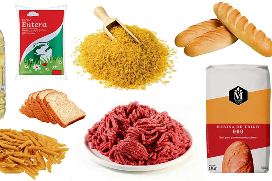 Una botella de aceite que valía 23 pesos hoy cuesta 98. El kg de harina pasó de 7,15 pesos a 29,70.