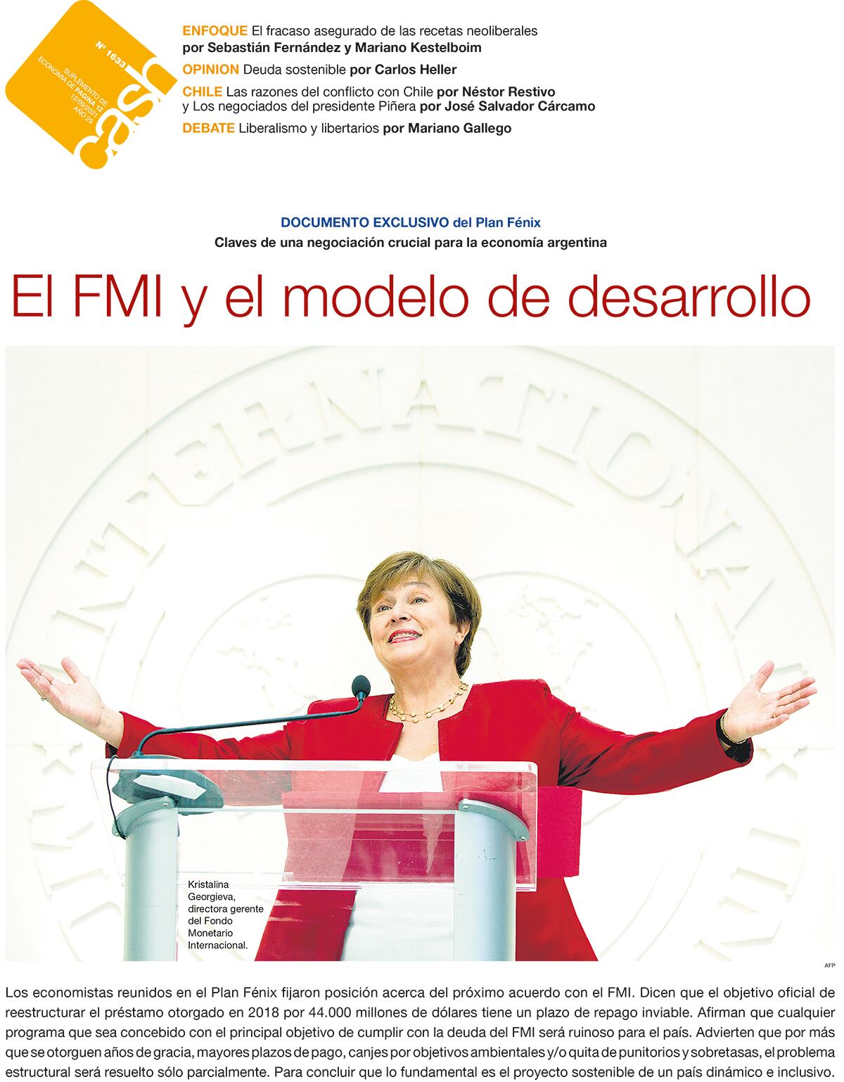 El FMI y el modelo de desarrollo - 12/09/2021