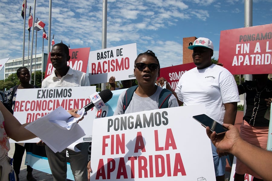 Manifestación en repudio a la Sentencia 168-13. Imagen: Lorena Espinosa