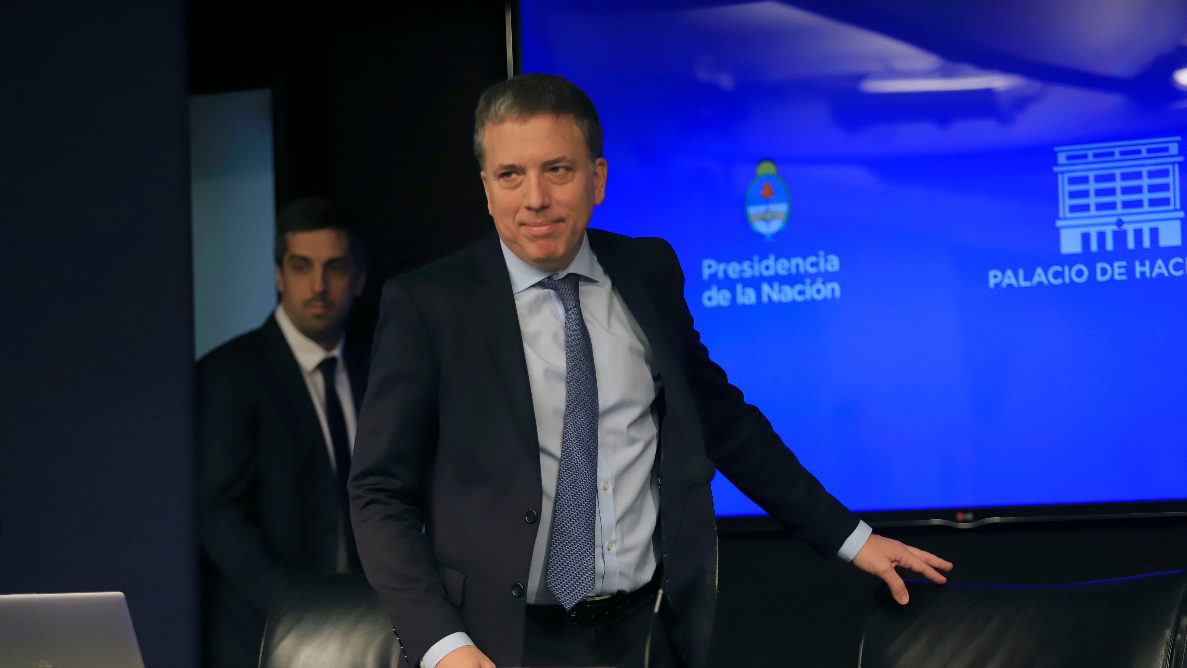 El ministro de Economía, Nicolás Dujovne, en el Palacio de Hacienda.