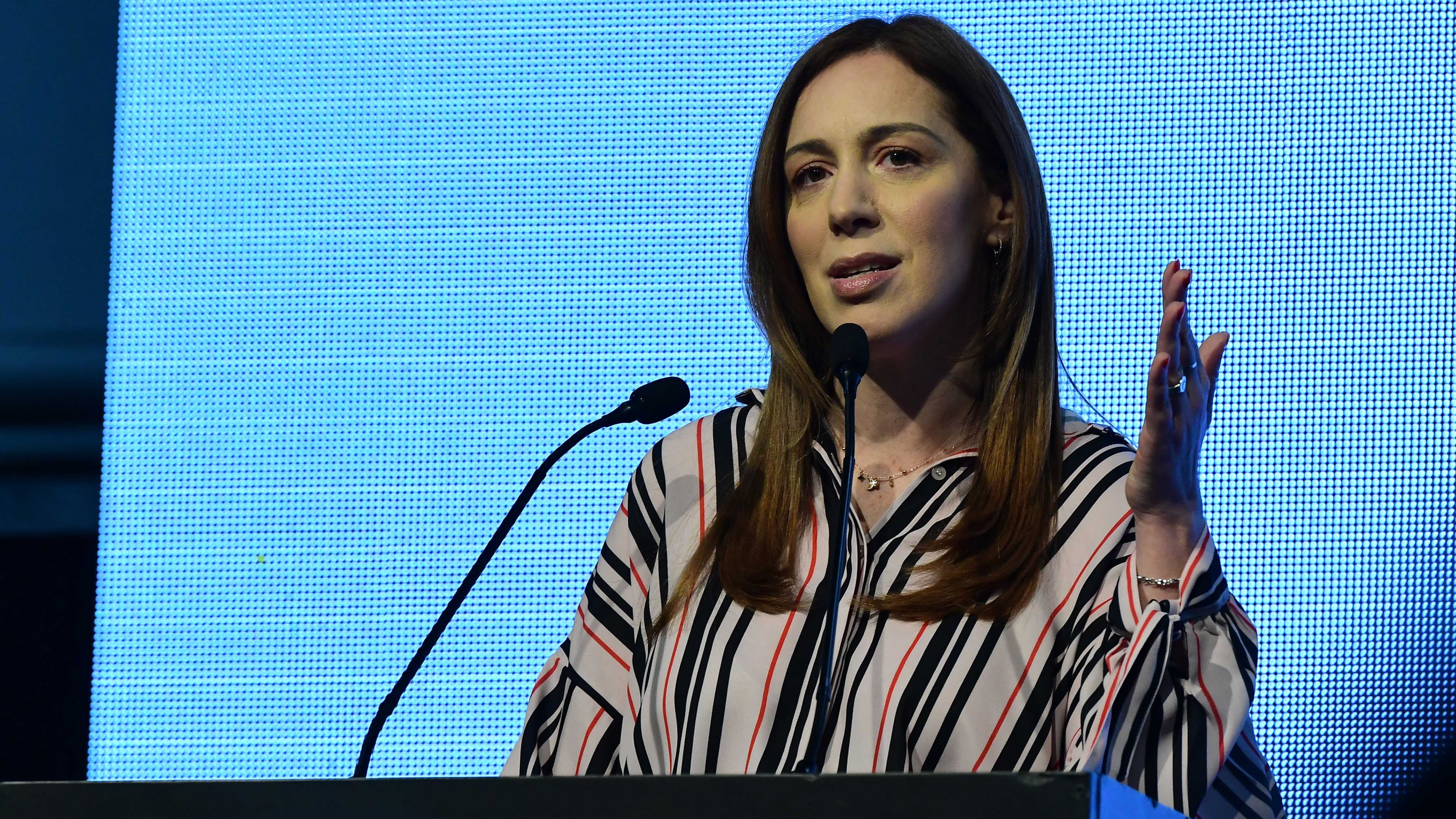 Vidal fue a un encuentro con empresarios, tras el faltazo de Macri en la UIA.